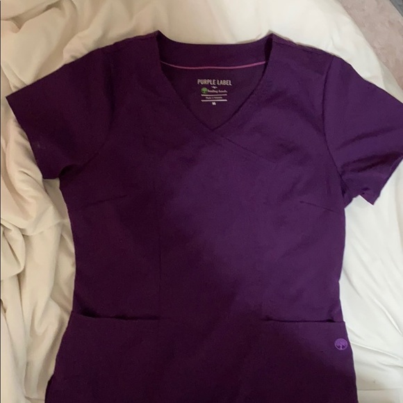 Purple Label Scrub top by Healing Hands - Picture 3 of 5